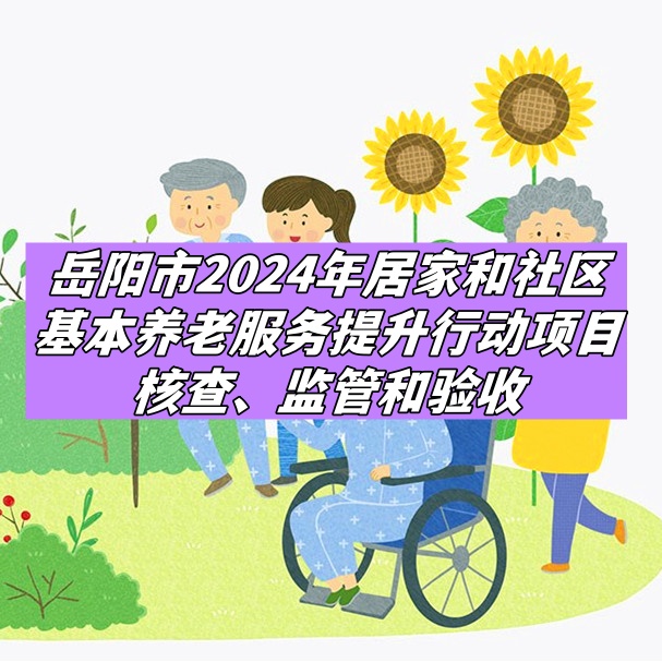 岳阳市2024年居家和社区基本养老服务提升行动项目核查、监管和验收